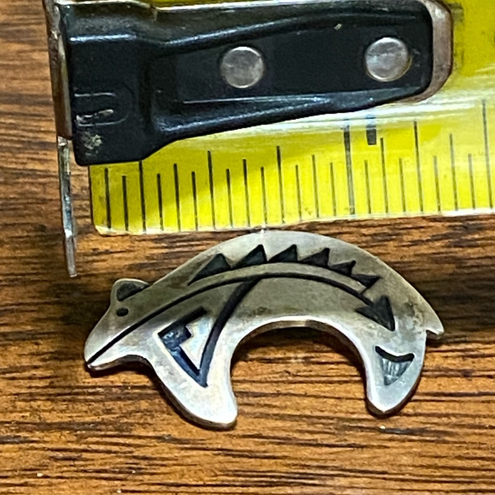 vintage Navajo Native American sterling silver pendant - Picture 5 of 5